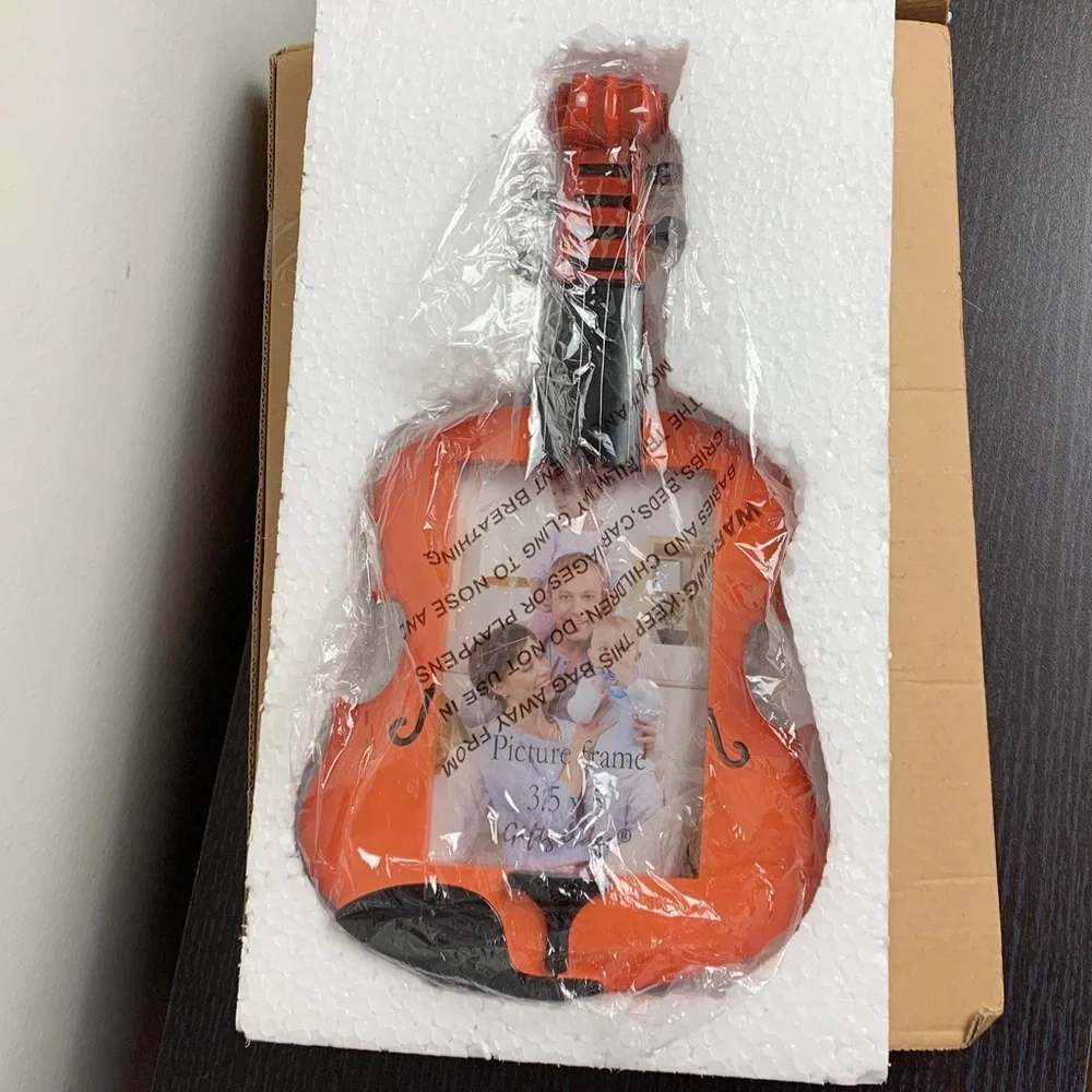 Violin Picture Photo Frame 3.5” x 5” New With Box